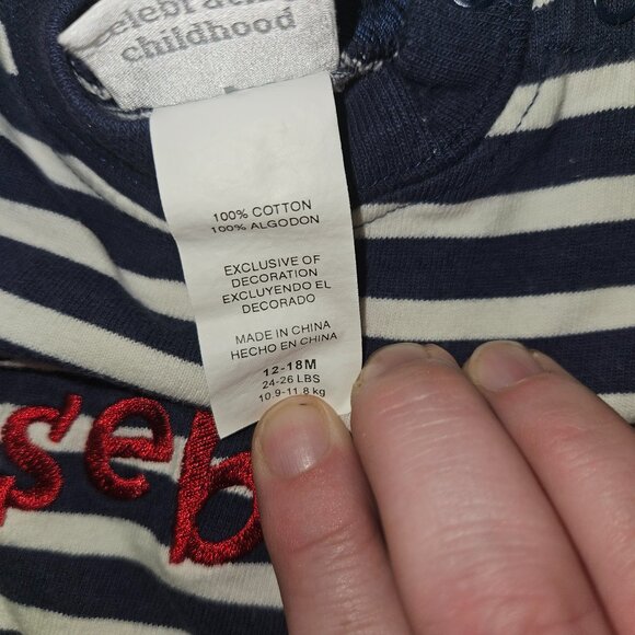 Carter's Kids One Piece Baseball outfit - 12-18 months size - Picture 4 of 4